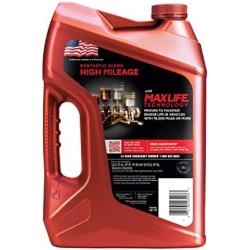 Valvoline High Mileage with MaxLife Technology SAE 10W-30 Synthetic Blend Motor Oil 5 QT (Packaging May Vary)