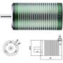 Dilwe RC Brushless Boat Motor, 3665 3600KV 4500KV 4 Poles Motor for 1/8 1/10 1/12 Remote Control Car Marine Ship(4500KV)