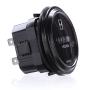 DEALPEAK 12V 24V 36V Hour Meter/Tachometer 2 Round Waterproof Gauge for Marine Boat Tractor Engine