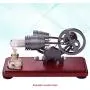 Moteur Stirling d'Air Retro Style Modèle Educatif, Générateur Électrique, Kit d'Expérimentation Scientifique (Flywheel) - Gris - Un Seul Taille Moteur Stirling d'Air Retro Style Modèle Educatif, Générateur Électrique, Kit d'Expérimentation Scientifique (Flywheel) - Gris - Un Seul Taille