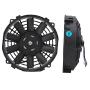 Aramox Universal Car 8in Slim ABS 80W Electric Cooling Fan, Push Pull Radiator Electric Radiator 24V 80W 2250RPM 600CFM 10 Straight Blades