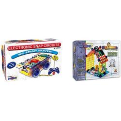 Snap Circuits R/C Snap Rover Electronics Exploration Kit,Black & Crcuits My Home Plus Electronics Building Kit for Kids Ages 8 and Up, Amazon Exclusive