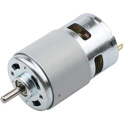 Ellbest DC 12V Mini Gear Motor High Torque Electric Micro 12000 RPM Speed Reduction Geared Motor Centric Output Shaft 45mm Diameter Gearbox