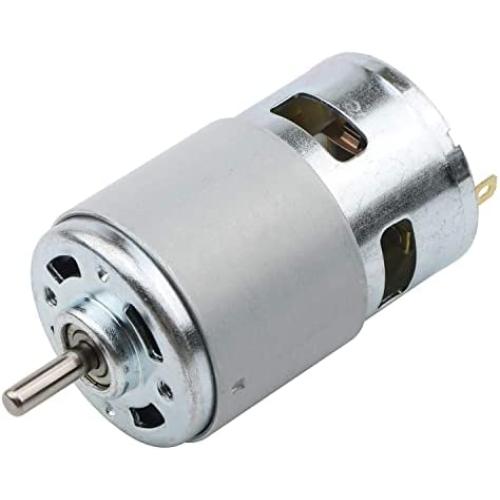 Ellbest DC 12V Mini Gear Motor High Torque Electric Micro 12000 RPM Speed Reduction Geared Motor Centric Output Shaft 45mm Diameter Gearbox