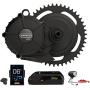 BAFANG M625 M325 Mid Drive Motor : Newest 50.4V 1000W 750W 500W Electric Bike DIY Conversion Kit with 19.6Ah Battery & DPC181 Bluetooth Display, Latest 8FUN Mid Drive Kit for 68mm 100mm Bottom Bracket