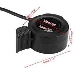 Acouto Thumb Throttle Speed Control 22mm 7/8inch Universal Thumb Throttle Handle Throttle Cable Assembly for E-Bike Electric Bike Scooters