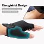 YOVOHARI Cycling Bike Gloves for Men Women Half Finger Bicycle Gloves Anti-Slip Shock-Absorbing for Motorcycle Training Outdoor