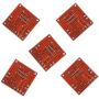 Kiro&Seeu 5PCS L298N Motor Drive Controller Board Module Dual H Bridge DC Stepper Motor Compatible with Ar-duino Electric Projects Smart Car UNO MEGA R3 Mega2560 (298N-MD-5pcs)