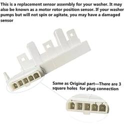 6501KW2002A Washer Rotor Position Sensor, Hall Sensor by LFORBB Compatible with LG Kenmore Washing Machine Replace AP4440680 PS3529186 1268238 AH3529186 EA3529186 WM8000HWA WM2277HS WT1201CV