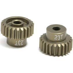 Vehicles-OCS Aluminum Alloy Durable 18T-30T Replacement Drift Motor Pinion Gears Hardcoated Hole Model Parts Hobby RC Car Teeth Vehicles-OCS - (Color: 23T)