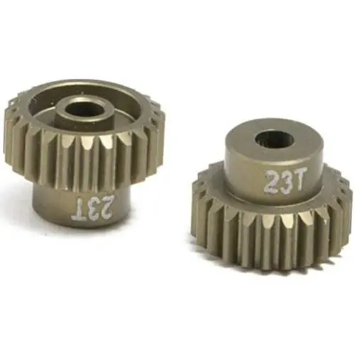 Vehicles-OCS Aluminum Alloy Durable 18T-30T Replacement Drift Motor Pinion Gears Hardcoated Hole Model Parts Hobby RC Car Teeth Vehicles-OCS - (Color: 23T)