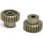 Vehicles-OCS Aluminum Alloy Durable 18T-30T Replacement Drift Motor Pinion Gears Hardcoated Hole Model Parts Hobby RC Car Teeth Vehicles-OCS - (Color: 23T)