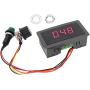 YWBL-WH Motor Governor,Motor Speed Controller CCM5D PWM Speed Controller Digital Display Motor Governor 6V 12V 24V Adjustable Stepless Speed Controller with Gasket +Nut DC 6V-24V 6A