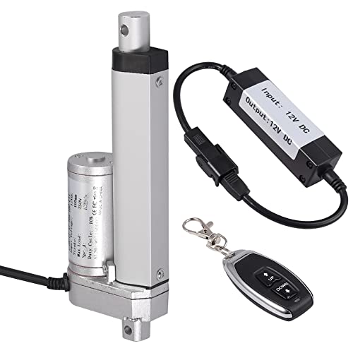 Justech 100mm 4-inch 750N Linear Actuator Motor and Linear Actuator Controller Bundle for Auto Car RV Electric Door Opener Industrial Agricultural Machinery Clean Sweeping Vehicles