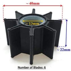 Boat Motor Water Pump Impeller 334-65021-0 M 18-8921 47-803748 for Tohatsu Nissan Mercury Mercruiser Outboard 9.9HP 15HP 18HP 20HP 2/4-stroke Engine
