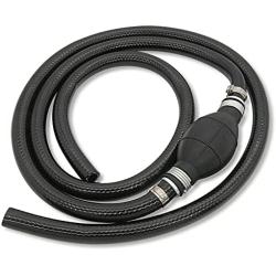 Rain King Fuel Line Assembly, Outboard Motor Inner Diameter 3/8inch Outer 5/8inch Dia Hose Marine Boat RVs Assembly with Primer Bulb Steel Clamps