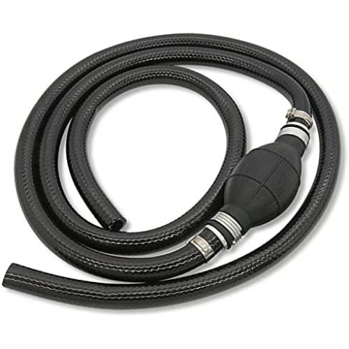 Rain King Fuel Line Assembly, Outboard Motor Inner Diameter 3/8inch Outer 5/8inch Dia Hose Marine Boat RVs Assembly with Primer Bulb Steel Clamps