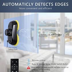 Window Cleaner Robot,Cop Rose X5P Smart Robotic Auto Window Cleaner for Glass Cleaning, Remote Controller Robotic Vacuum Washer for High Windows Hard Surface Counter Top