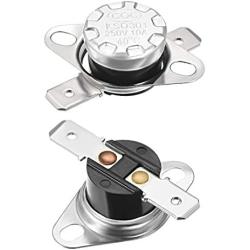 uxcell KSD301 Thermostat 40°C/104°F 10A Normally Open N.O Adjust Snap Disc Temperature Switch 2pcs