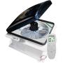 RVLOVENT RV Roof Vent 12V Fan Remote Control Ventilation 14 10 Speed Reversible Camper Van (Smoke)