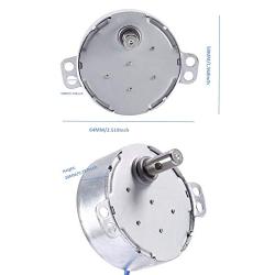 Synchronous Synchron Motor Turntable Motor Electric Synchron Motor for Cup Turner,cuptisserie,Tumbler Cup Rotator with 7mm Flexible Coupling with Lamp Cord 100-127VAC 50/60 Hz 4W CCW/CW-(4PCS 5-6RPM)