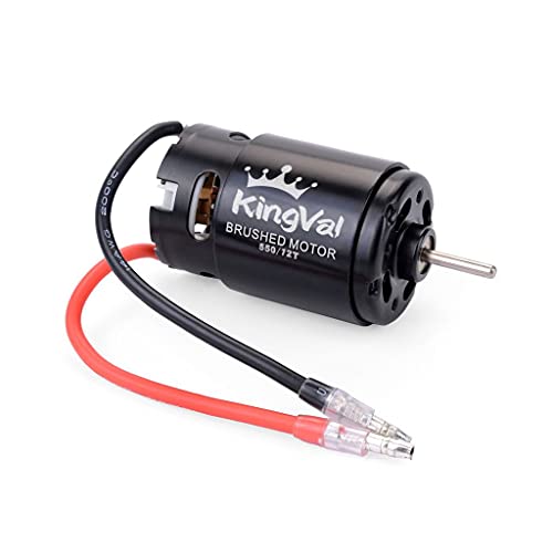 KingVal 550 3-Slot Brushed Motor 12T for 1/10 RC Crawler Traxxas HSP Kyosho HPI Wltoys Off-Road Climbing RC Controlled Toys Car Accessories