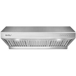 BV Range Hoods 30 Inches Under Cabinet| Double Motor and Extra High Power| Stainless Steel Kitchen Hood with LED Lights| Dishwasher Safe Baffle Filters| Ducted Kitchen Exhaust Hood (30 Inch/RH-01)