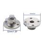 Luomorgo 7mm/0.28 inch Metal Flange Shaft Coupling Rigid Flange Coupling Motors Guide Shaft Axis Bearing 2pcs