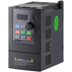 ATO 1/2 hp 0.4 kW VFD, 3A, Single Phase 220V Input to 3 Phase Output Variable Frequency Drive, for AC Motor Speed Controls