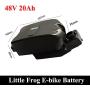 Jieoto 48V 20Ah Electric Bicycle Battery Little Frog Under Seat Post Ebike Batteries Pack for 250W-1000W Bafang Motor Kit Battery car Lithium Battery Pack