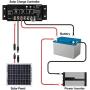 iGreely 10 Gauge Wire Tinned Copper Tray Cable - Connect Charge Controller and Battery for Solar Panel MPPT RV Automotive Marine Boat (10FT 10AWG)