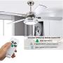 2-Pack Universal Ceiling Fan Remote Control Kit with Light Dimmer for Hampton Bay, Hunter, Harbor Breeze, Westinghouse, FAN28R FAN-53T 2AAZPFAN-53T KUJCE9103 FAN-11T K- 53T
