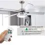 2-Pack Universal Ceiling Fan Remote Control Kit with Light Dimmer for Hampton Bay, Hunter, Harbor Breeze, Westinghouse, FAN28R FAN-53T 2AAZPFAN-53T KUJCE9103 FAN-11T K- 53T