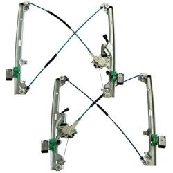 LAFORMO Front Left & Right Power Window Regulator with Motor Assembly Compatible with Silverado/Tahoe/Suburban/Avalanche 1500 2500 3500 00-06 Cadillac Escalade 02-06 GMC Yukon XL/Sierra