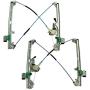LAFORMO Front Left & Right Power Window Regulator with Motor Assembly Compatible with Silverado/Tahoe/Suburban/Avalanche 1500 2500 3500 00-06 Cadillac Escalade 02-06 GMC Yukon XL/Sierra