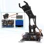 Gitsee 5-DOF 5Axis Robotic Arm Kit, Robot Building Kit Compatible with Arduino IDE, Programmable DIY Coding STEM OLED Display Processing Code and Online Tutorials, GEADA031