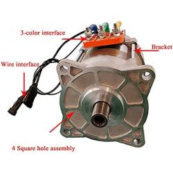 CHIXIA 60V 72V 4000W Electric 4-Wheeler Motor,Electric Vehicle Motor 3-Phase Motor High-Speed AC Brushless Motor-4000w 72v(fhpmx-002)