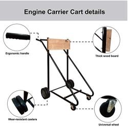 LEADALLWAY Outboard Boat Motor Stand Carrier Cart Dolly Storage Pro Heavy Duty Multi Purposed Engine Stand
