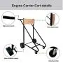 LEADALLWAY Outboard Boat Motor Stand Carrier Cart Dolly Storage Pro Heavy Duty Multi Purposed Engine Stand