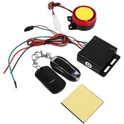 12V Universial Motorcycle Anti-theft Security Alarm System with Double Remote Control, Motorcycle Remote Control Alarm Warner Anti-Theft Security Burglar Alarm System