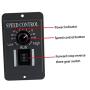 EElabper Motor Speed Controller DC PWM Brush Generator Control Adjustable 10-60V 6A with Reversible Switch