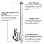 Justech 12V Linear Actuator 400mm 16 Inch Linear Motor 1000N Stroke Linear Actuator with Mounting Brackets for Car RV Electric Door Opener Industrial Machinery Clean Vessel Cargo Medical Window-Silver
