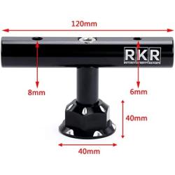 Motorcycle Center Nut Extension Bracket Set GPS Navigation Phone Holder for Kawasaki Ninja 400 Z400 (Black)