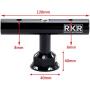 Motorcycle Center Nut Extension Bracket Set GPS Navigation Phone Holder for Kawasaki Ninja 400 Z400 (Black)