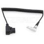 SZRMCC D-tap 2 Pin Male to 0B 6 Pin Coiled Power Cable for DJI Wireless Follow Focus Motor Unit