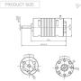 Vehicles-OCS 1410 25.5T 7500KV Brushless Motor for 1/24 1/26 Kyosho Mini-Z RC Car Remote Control Vehicle Vehicles-OCS