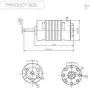 Vehicles-OCS 1410 25.5T 7500KV Brushless Motor for 1/24 1/26 Kyosho Mini-Z RC Car Remote Control Vehicle Vehicles-OCS