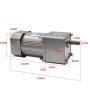 Bemonoc 110V AC Gear Reducer Motor High Speed 280 RPM 50/60HZ 120W Output Shaft 15mm & AC Speed Controller Kits for Dyeing Industrial