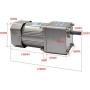 Bemonoc High Torque AC Variable Speed Motor 110V 50/60HZ Gear Reducer Motor 108RPM 120Watts Output Shaft 15mm & AC Speed Controller Kits CW CCW Variable for Chemical Good Medical Industry