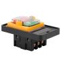 AC 220V/380V 10A Motor Controller ON/Off Push Button Switch NO NC Design Waterproof Pushbutton Switch for Mechanical Equipment Textile Machinery KAO-5M(No Case)